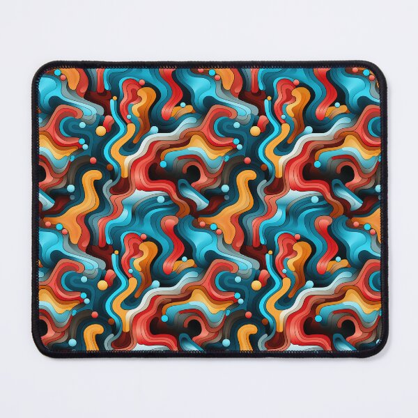 Item preview, Modern Colorful Waves - Psychedelic Waves designed and sold by ComerPrintCo.