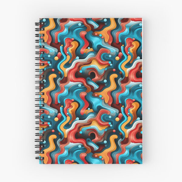 Item preview, Modern Colorful Waves - Psychedelic Waves designed and sold by ComerPrintCo.
