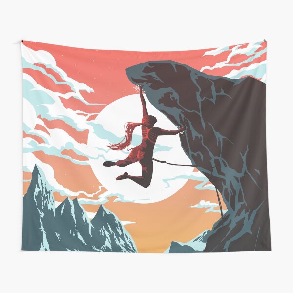 Item preview, Climbing Girl Vector Art designed and sold by Tamasin Langton Design.