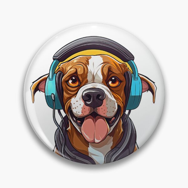 Item preview, DJ Dog Wearing Headphones | Puppy Wearing Headphones | Dog Wearing sunglasses designed and sold by CoolHippoQuotes.