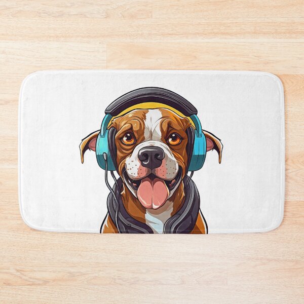 Item preview, DJ Dog Wearing Headphones | Puppy Wearing Headphones | Dog Wearing sunglasses designed and sold by CoolHippoQuotes.