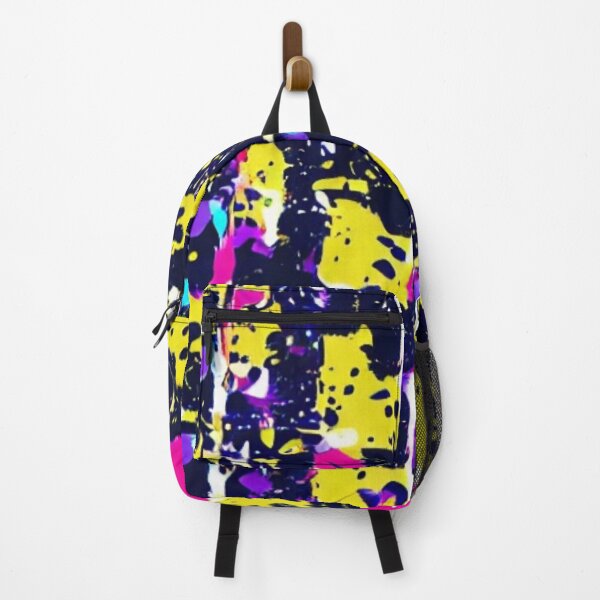 Item preview, Abstract Yellow and Black Paint Splatter Pattern designed and sold by calibrit.