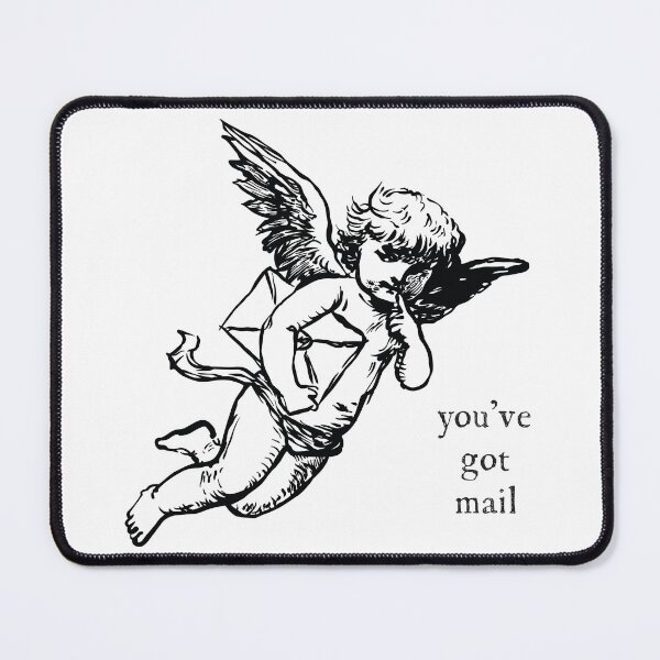 Item preview, You've Got Mail Angel Tee Shirt // Y2K Shirt// 90s Graphics // Funny Dark Humor Inspirational Quotes designed and sold by meowmeows.