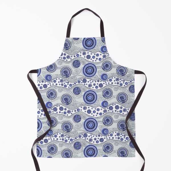 Item preview, Desert Waves and roundels in Blues designed and sold by Colleen Macomber.