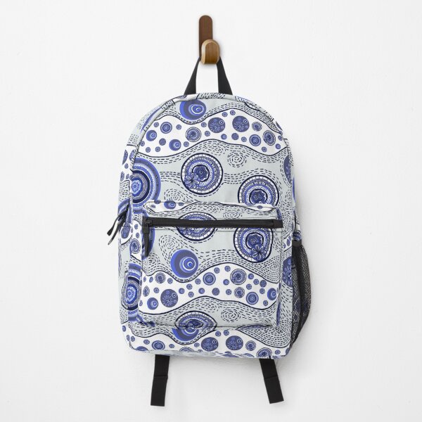 Item preview, Desert Waves and roundels in Blues designed and sold by Colleen Macomber.