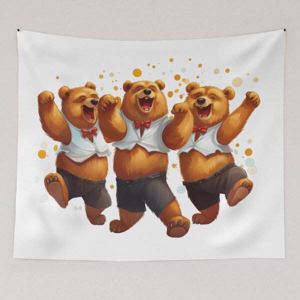 Item preview, Three Funny Dancing Bears designed and sold by LilyBell6.
