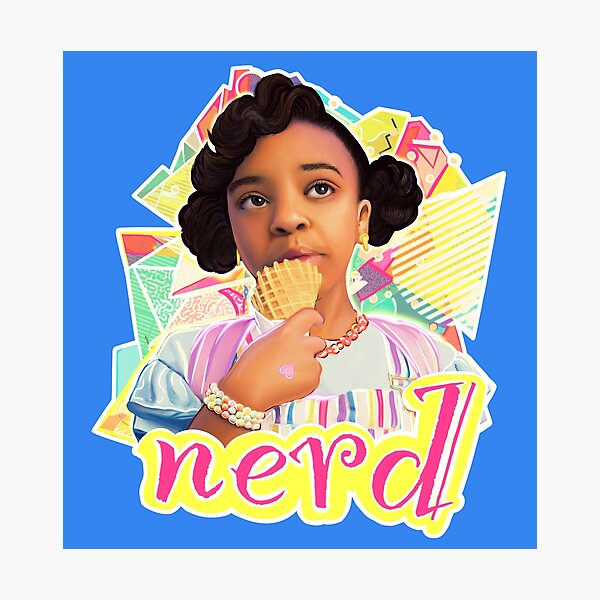 Erica Sinclair "NERD", Stranger Things fanart, season 3 Photographic Print