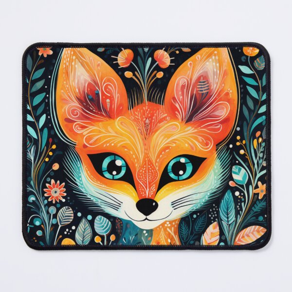 Item preview, Striking folk art Fox designed and sold by EpicFoxArt.