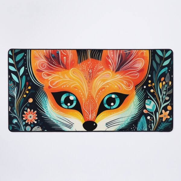 Item preview, Striking folk art Fox designed and sold by EpicFoxArt.