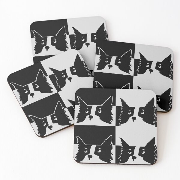 Item preview, Border Collie Pattern Houndstooth pattern designed and sold by SusanaDesigns.