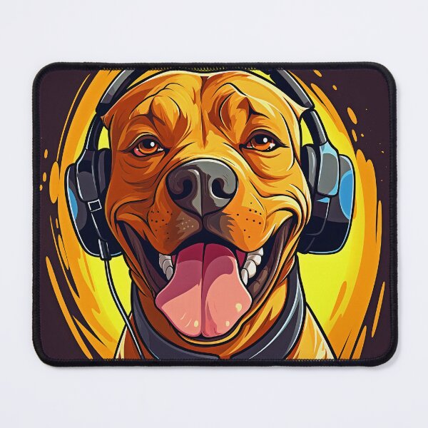 Item preview, DJ Dog Wearing Headphones | Puppy Wearing Headphones designed and sold by CoolHippoQuotes.