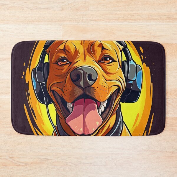 Item preview, DJ Dog Wearing Headphones | Puppy Wearing Headphones designed and sold by CoolHippoQuotes.