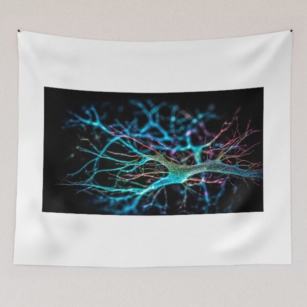 Item preview, Glowing Nerve Cells: Communicate Through Synaptic Connections designed and sold by hjian8219.