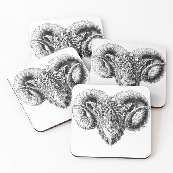 Item preview, GOAT TATTOO BLACKWORK designed and sold by victor1995.