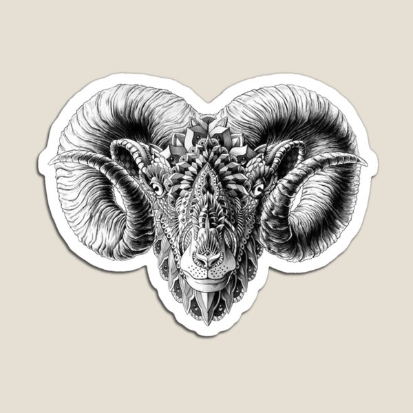 Hipster goat with tattoo Stock Vector by ©olga.angelloz 82712782