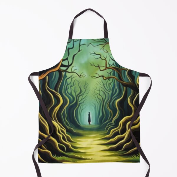 Item preview, Lone Figure Waits on Magical Fairytale Woodland Path designed and sold by EpicFoxArt.