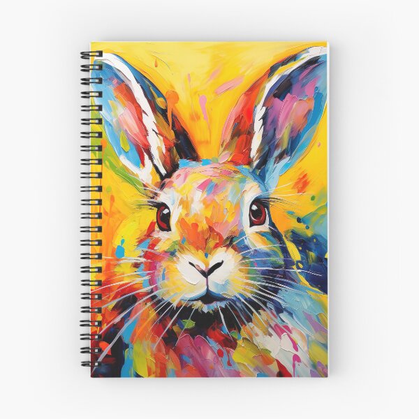 Item preview, Multicolored Rabbit: A Vibrant and Expressive Painting designed and sold by Neuronexia.
