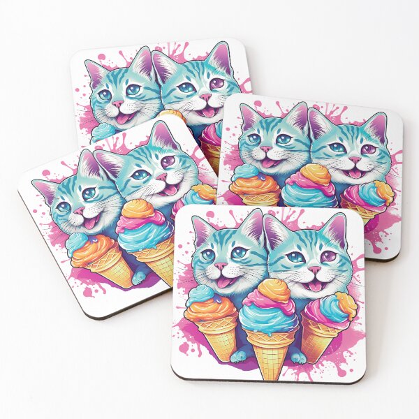 Item preview, Ice Cream Cats n Colors designed and sold by MuseOfMilo.