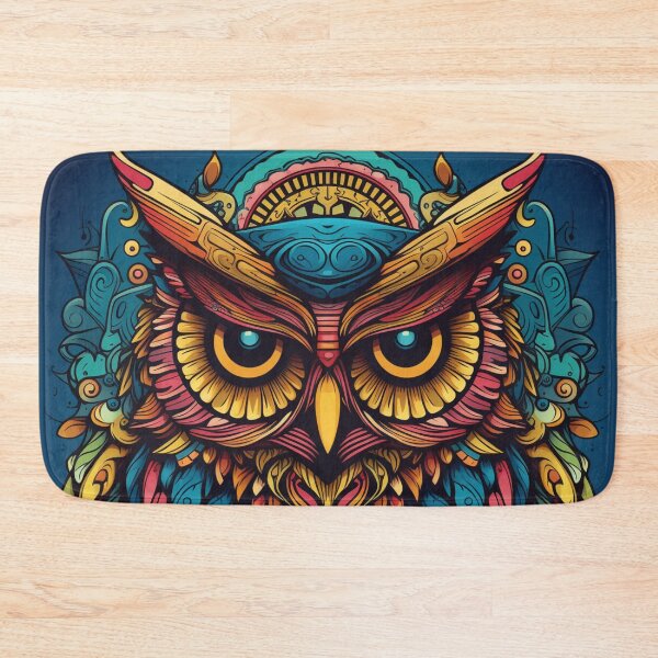 Item preview, Fantasy owl. vibrant mosaic style, designed and sold by SBD-Shop.