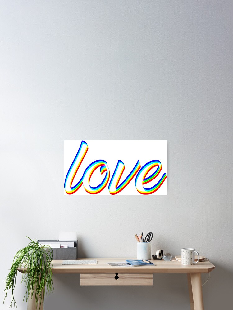 Thumbnail 2 of 3, Poster, Love designed and sold by Melcu.