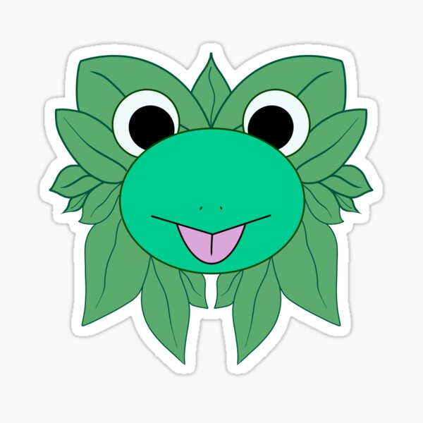 Item preview,  cute froggie with leaves  designed and sold by TheArtistAlleys.