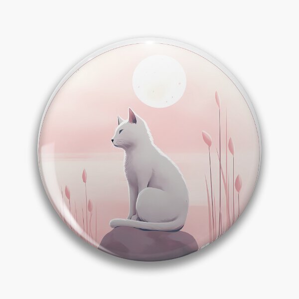 Item preview, Subtle Zen Cat in Pink Hues designed and sold by Tabble-Dabble.