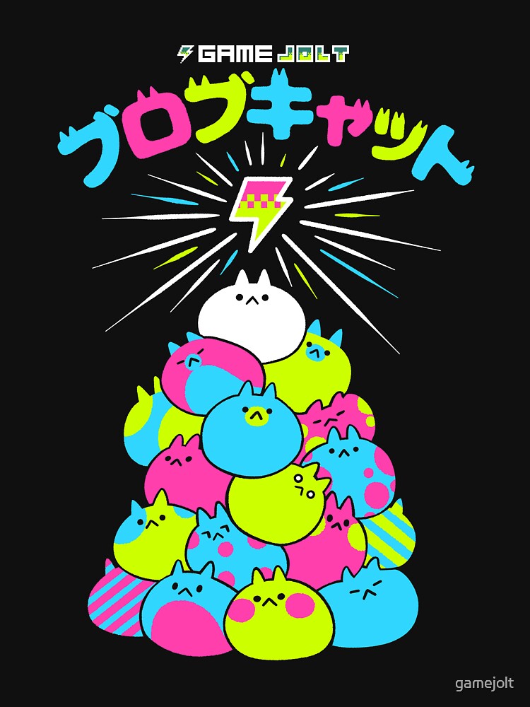 Thumbnail 7 of 7, Classic T-Shirt, Game Jolt Blob Cat designed and sold by gamejolt.
