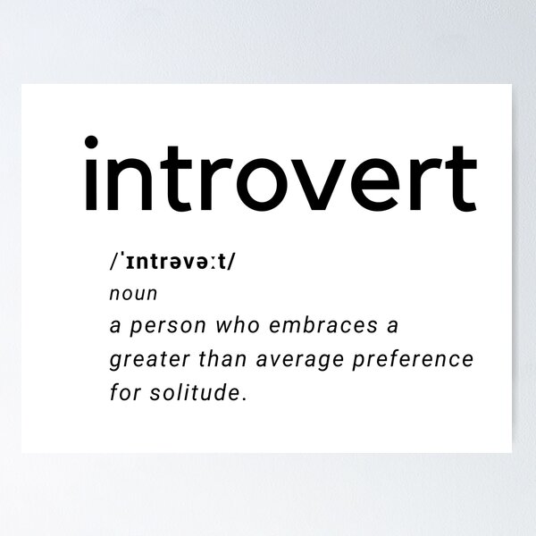 Item preview, Introvert Text Design Graphic designed and sold by violinh.