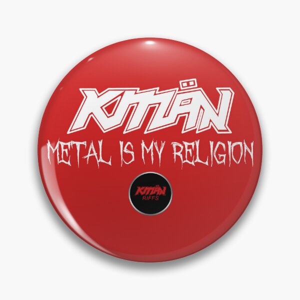 Item preview, KMaN - Metal Is My Religion - WHITE - colour through designed and sold by KmanRiffs.