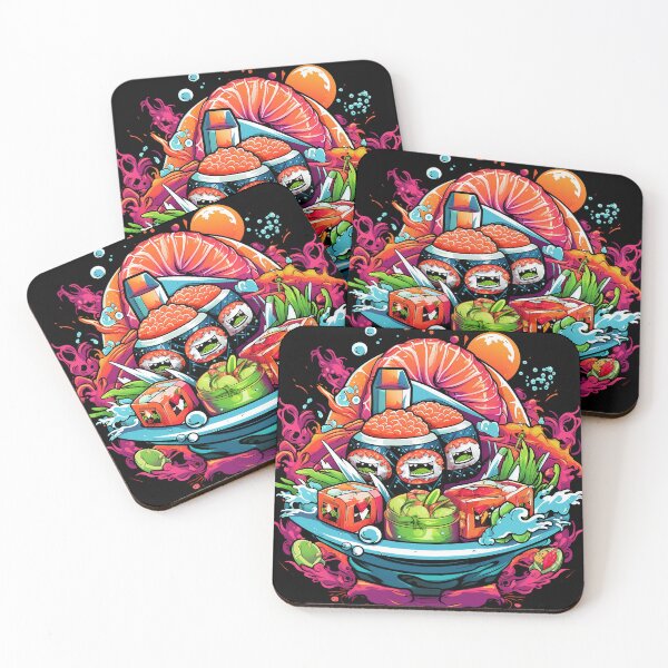 Artikelvorschau, Neon Sushi Playtime entworfen und verkauft von MuseOfMilo.