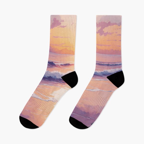 Item preview, Watercolour Landscape Beach Waves designed and sold by druidwolfart.