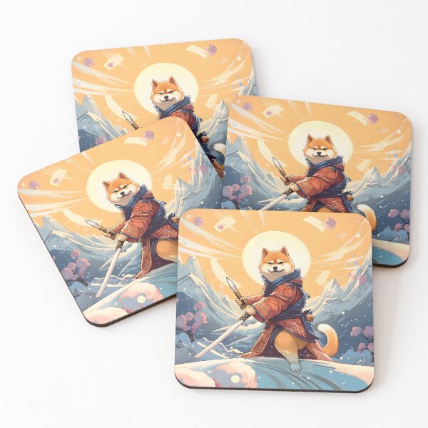 Item preview, doge samurai designed and sold by InkSpiration9.