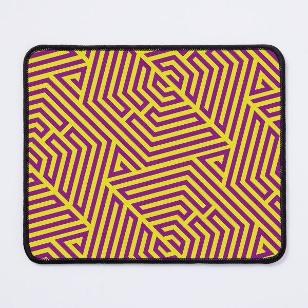 Item preview, Yellow and violet hexagonal pattern designed and sold by inkStyleMDQ.