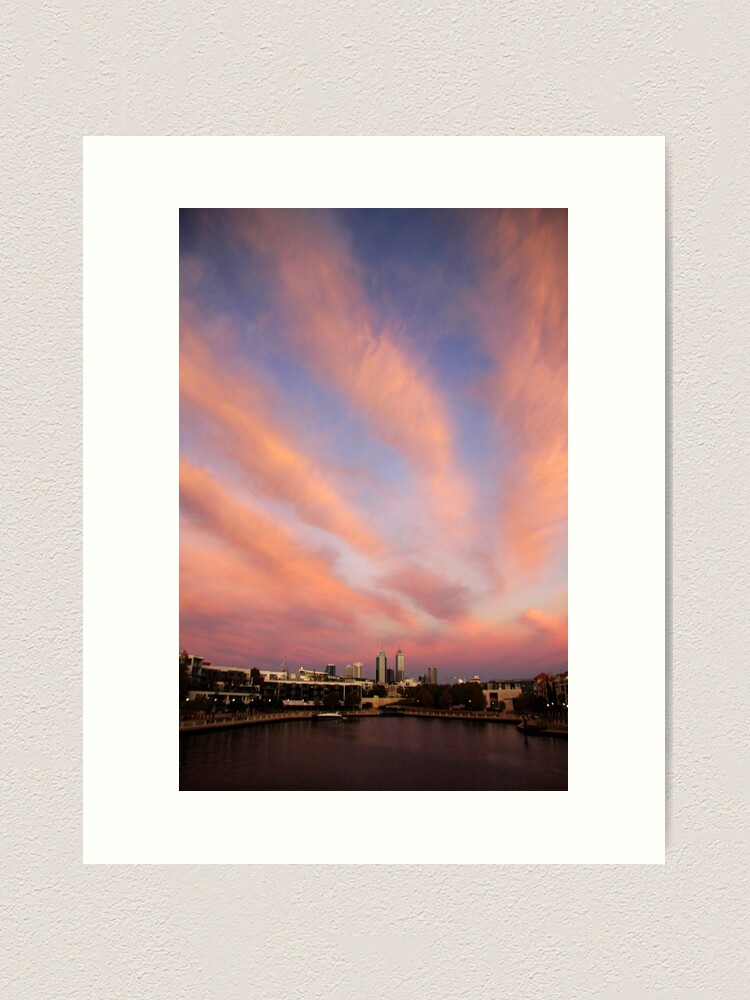 Alternate view of Perth City Skyscape Art Print