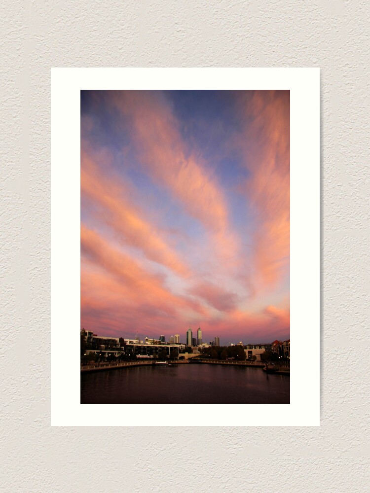 Alternate view of Perth City Skyscape Art Print