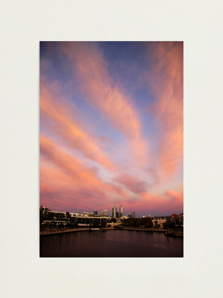 Alternate view of Perth City Skyscape Photographic Print
