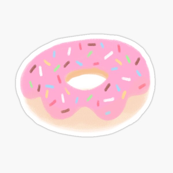 Pinky Donut Stickers for Sale | Redbubble