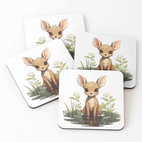 Item preview, Woodland Joyful Fawn Amidst Floral Oasis designed and sold by Tabble-Dabble.