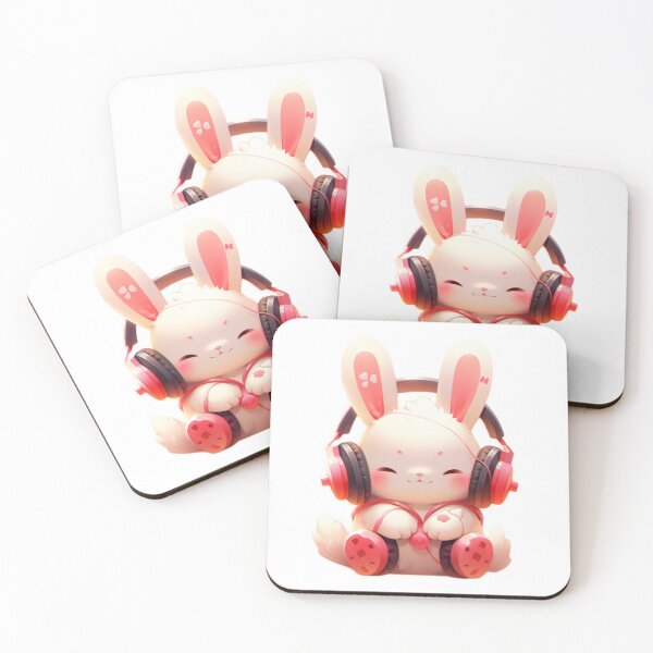Item preview, Cartoon Rabbit Earphones-2 designed and sold by Algaefield.