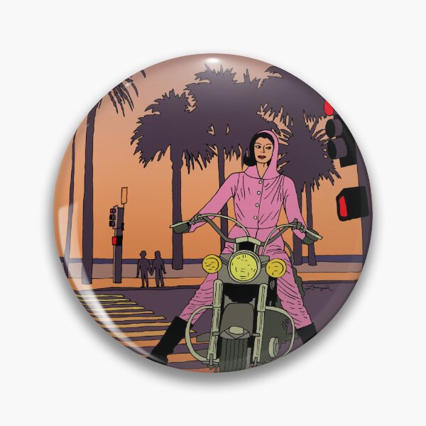 Item preview, California Sunset Motorcycle Girl designed and sold by Charlene Lanzel.