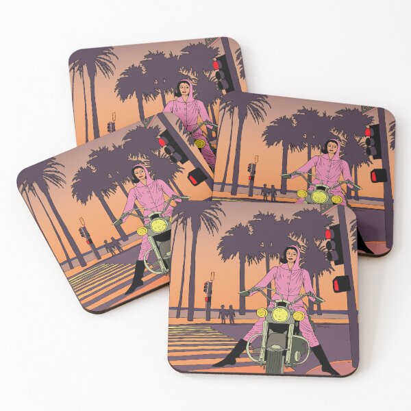Item preview, California Sunset Motorcycle Girl designed and sold by Charlene Lanzel.