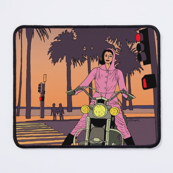 Item preview, California Sunset Motorcycle Girl designed and sold by Charlene Lanzel.