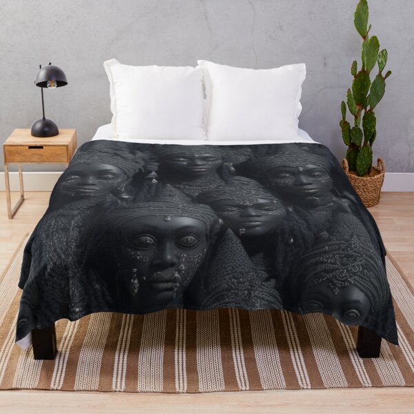 Item preview, African female faces Voodoo pattern designed and sold by Rothnaric.