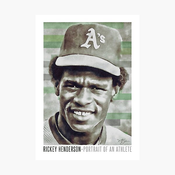 Baseball Art Limited Edition Rickey Henderson Portrait of an 