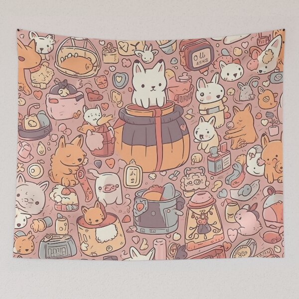 Item preview, CUTE & ADORABLE PATTERN designed and sold by Chatna-Chibi.
