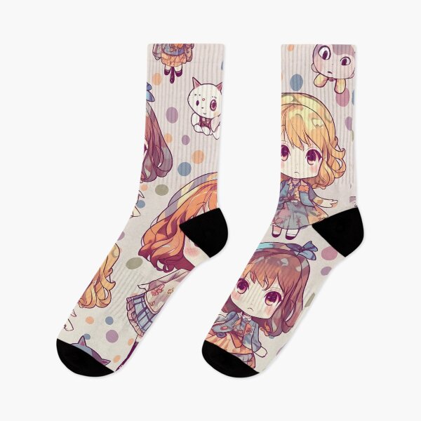 Item preview, CHIBI GIRLS PATTERN designed and sold by Chatna-Chibi.