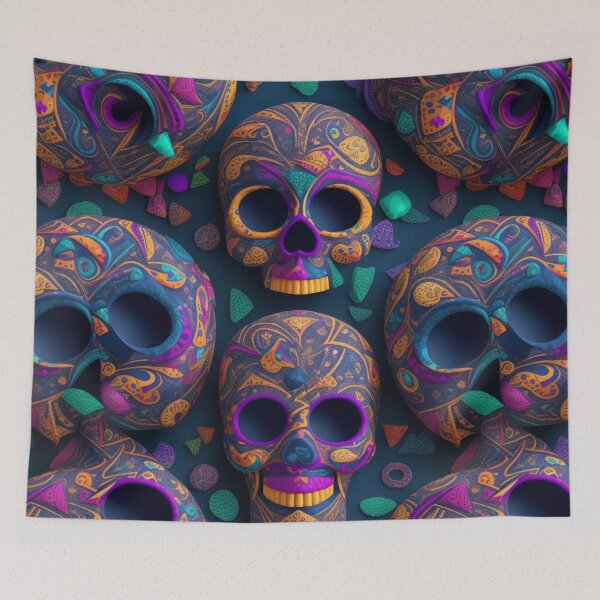 Item preview, Mardi Gras themed Voodoo pattern designed and sold by Rothnaric.