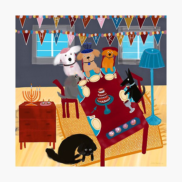 Item preview, Hanukkah dogs designed and sold by MudHere.