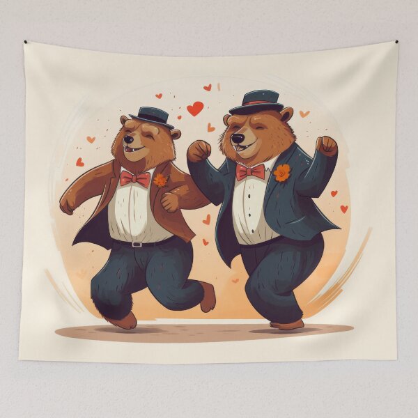 Item preview, Two Dancing Bears designed and sold by LilyBell6.