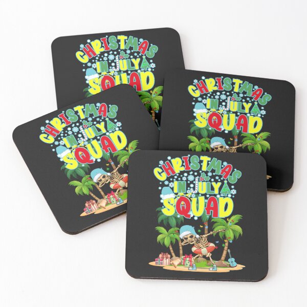 Item preview, Christmas in July Squad Funny Summer Xmas with Dabbing Skeleton for Men, Women & Kids designed and sold by JoyOfHopeStore.